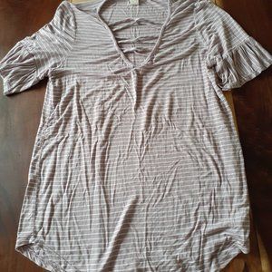 Lace up cut out top